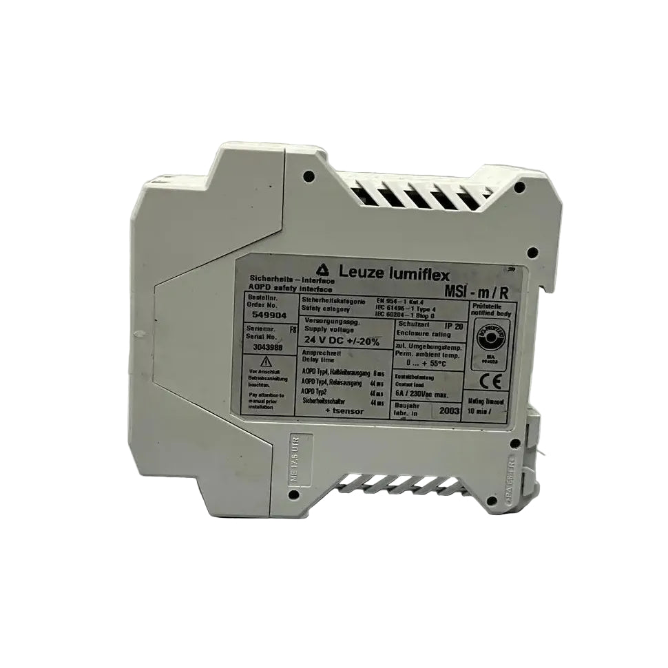 Leuze Lumiflex MSI-m/R AOPD Safety Relay Interface Module - 549904-Safety Relay Interface Module-Used Industrial Parts
