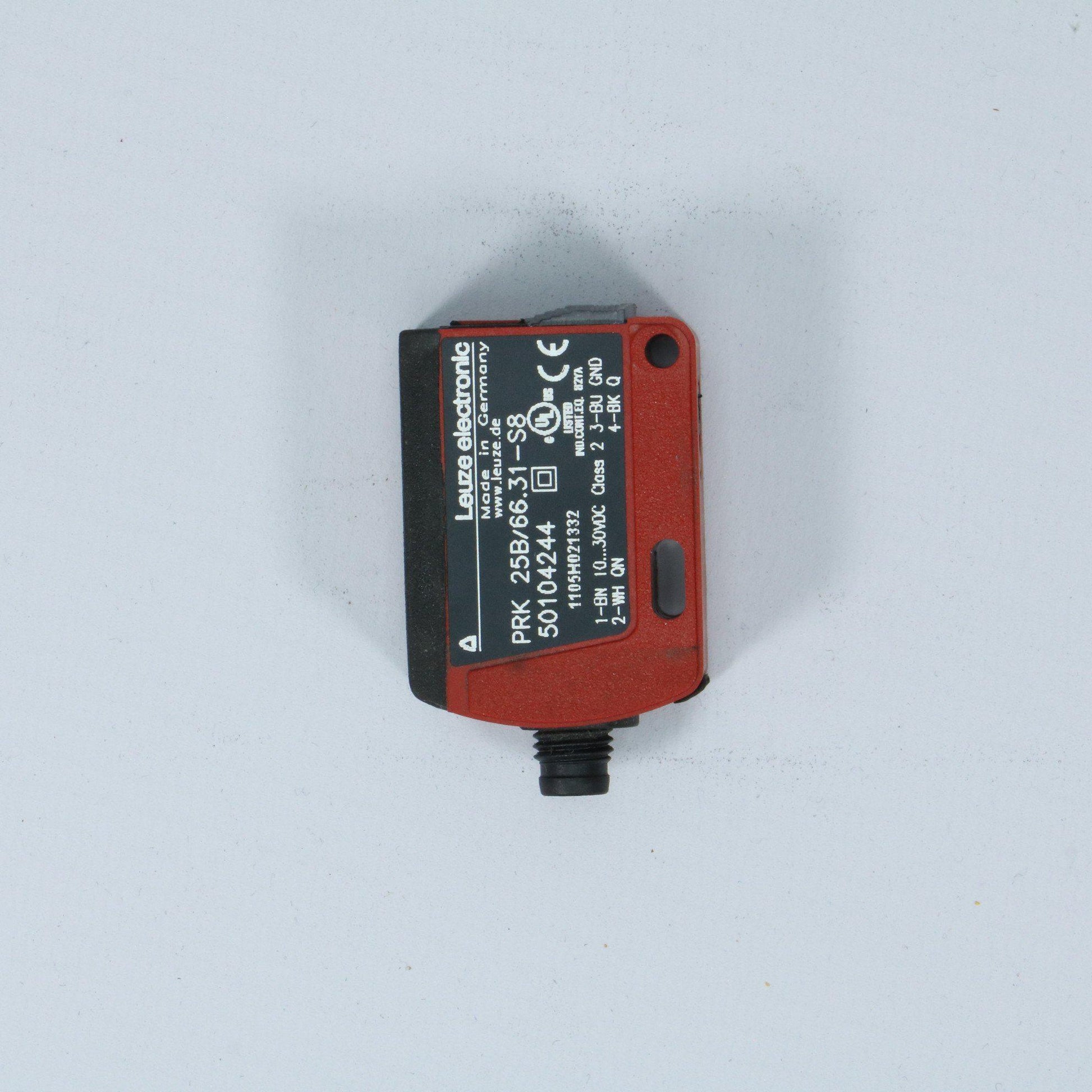 Leuze PRK 25B/66.31-S8 - Polarized retro-reflective Photoelectric Sensor-Sensor-Used Industrial Parts