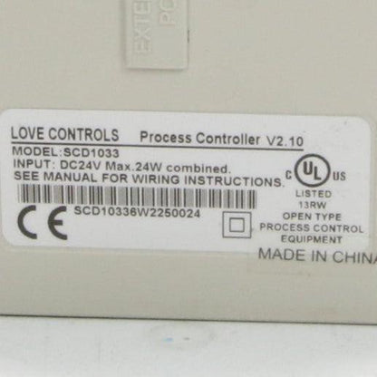 Love Controls SCD1033 Temperature Process Controller-Temperature/Process Controller-Used Industrial Parts