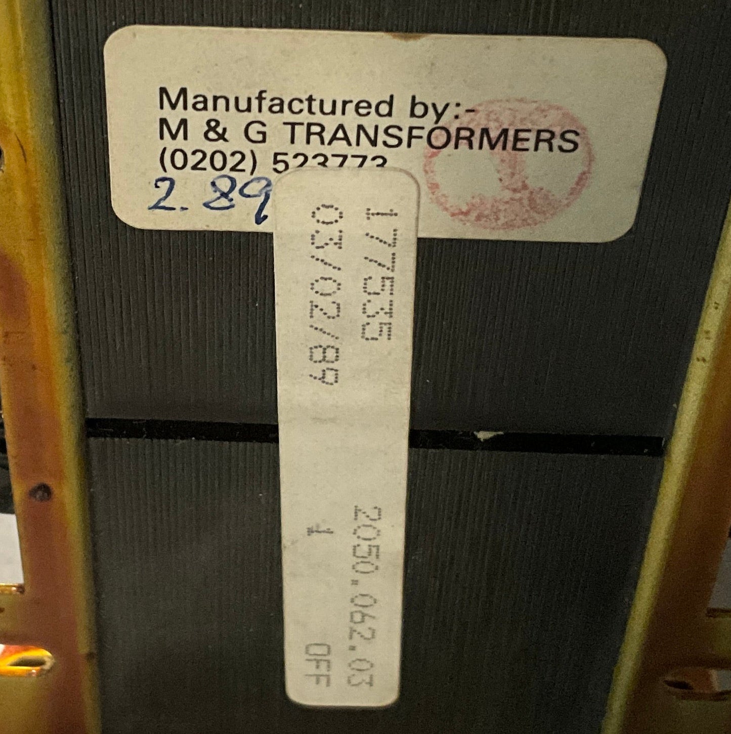 M & G Transformers TO116 Line Reactor Transformer-Line Reactor Transformer-Used Industrial Parts