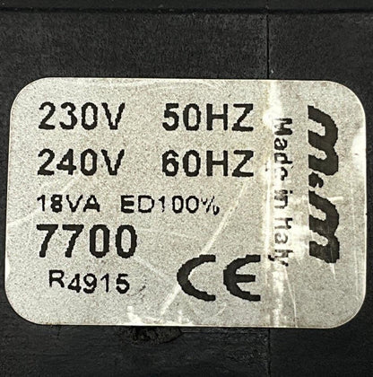 M & M International 7700 Solenoid Coil - 230/240 V AC-Solenoid Coil-Used Industrial Parts