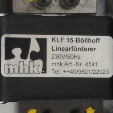 MHK KLF 15 Linear Vibration Conveyor-Linear Vibration Conveyor-Used Industrial Parts