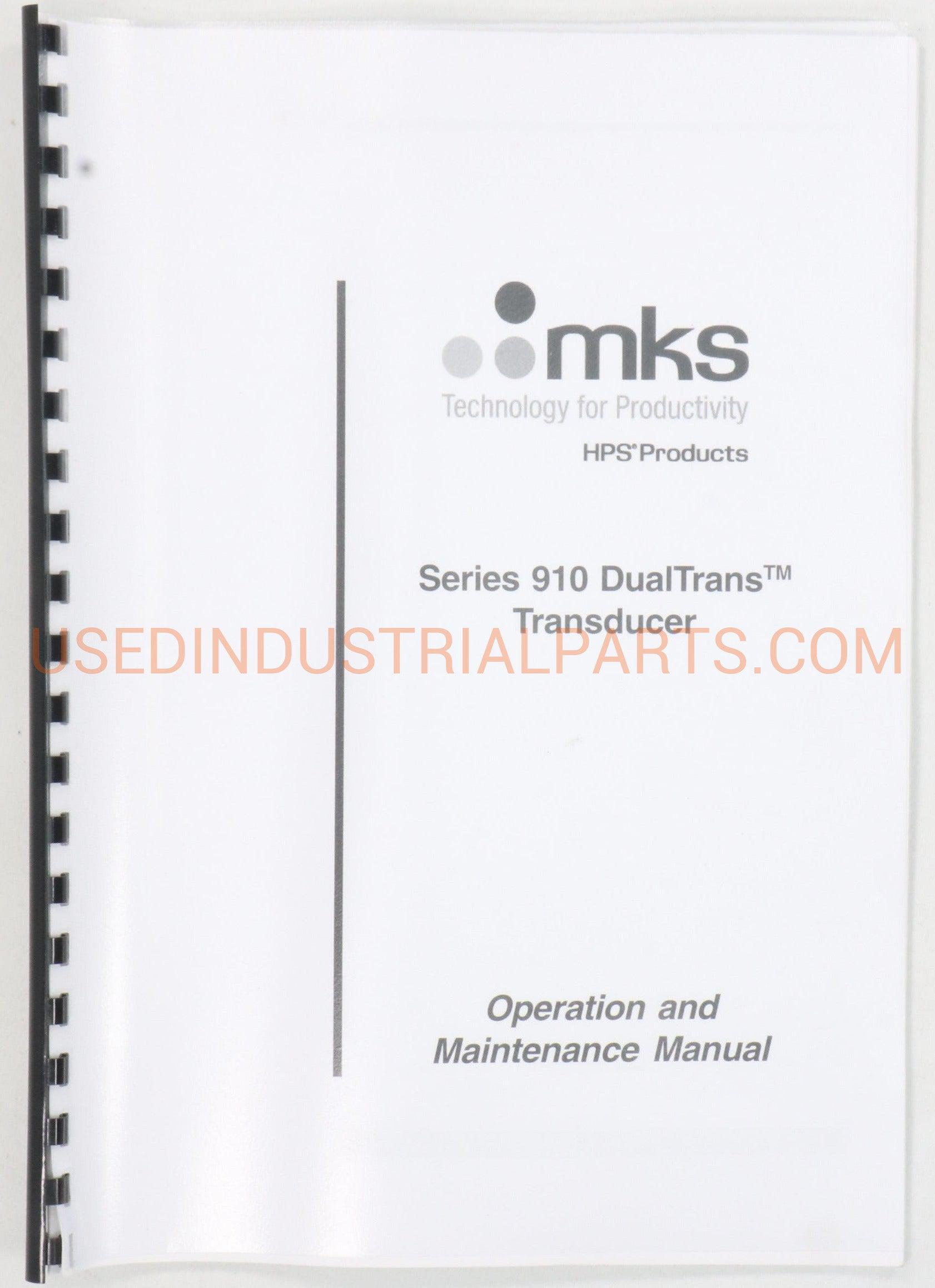 MKS Series 910 DualTrans Transducer-Pressure Transducer-DB-03-06-Used Industrial Parts