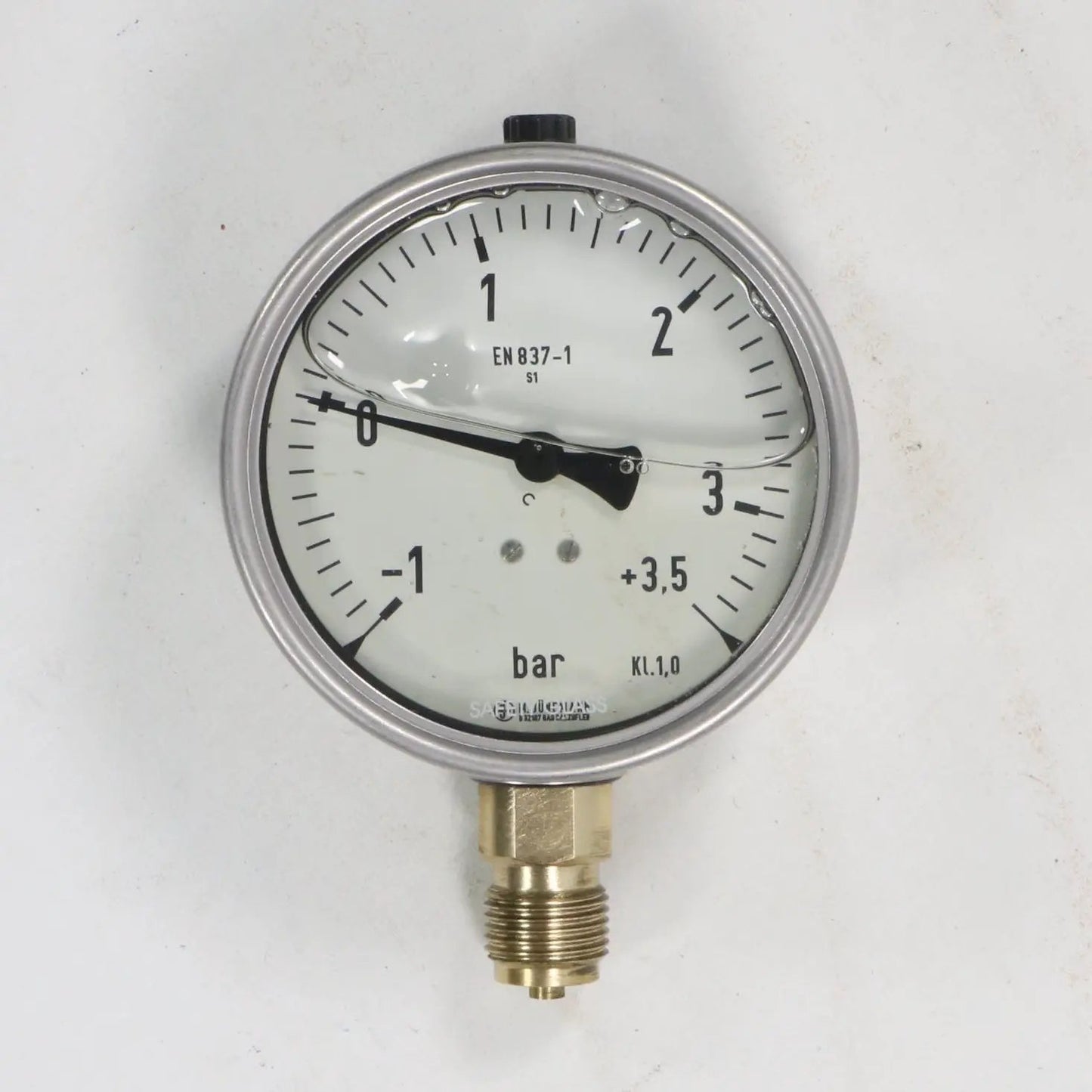 M. Junemann NG100 Manometer -1 to +3.5 bar-Manometer-Used Industrial Parts