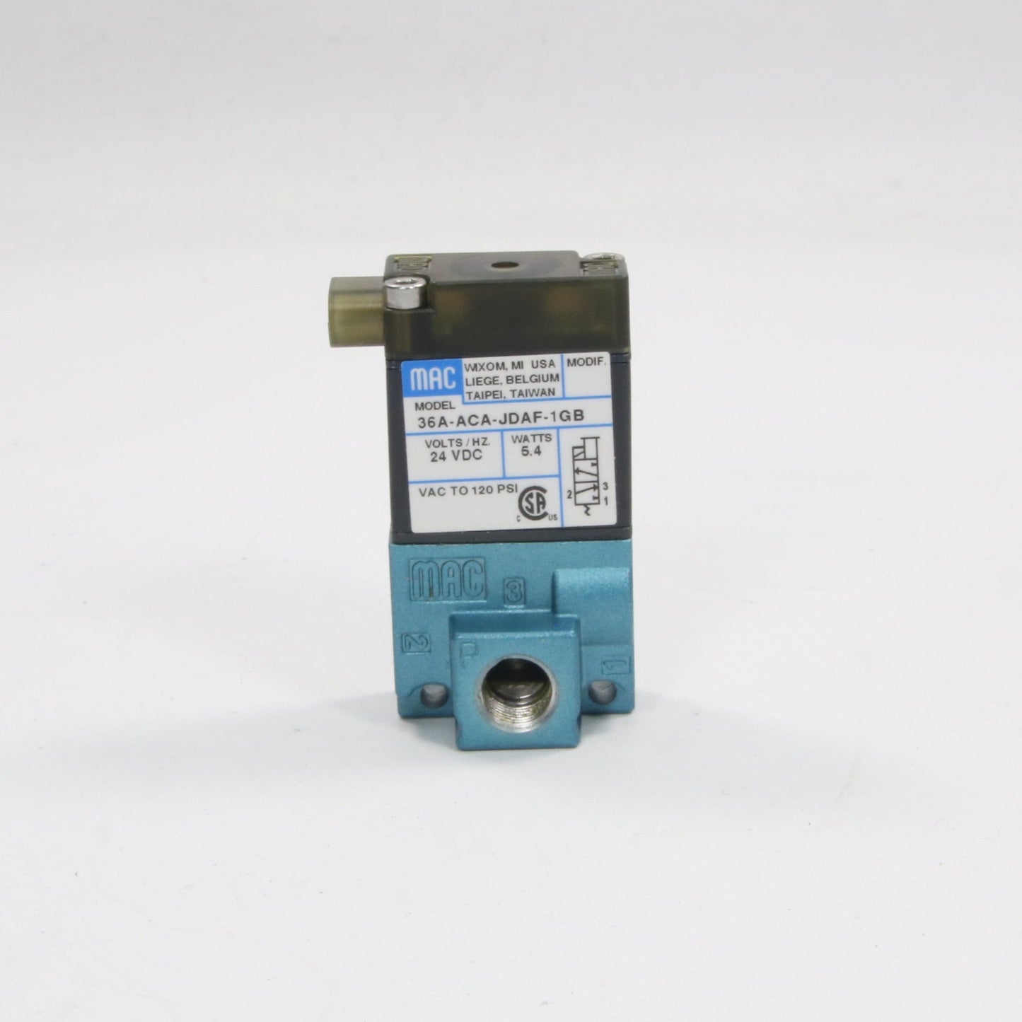 Mac Valves 36A ACA JDAF 1GB Solenoid Valve-Solenoid Valve-Used Industrial Parts