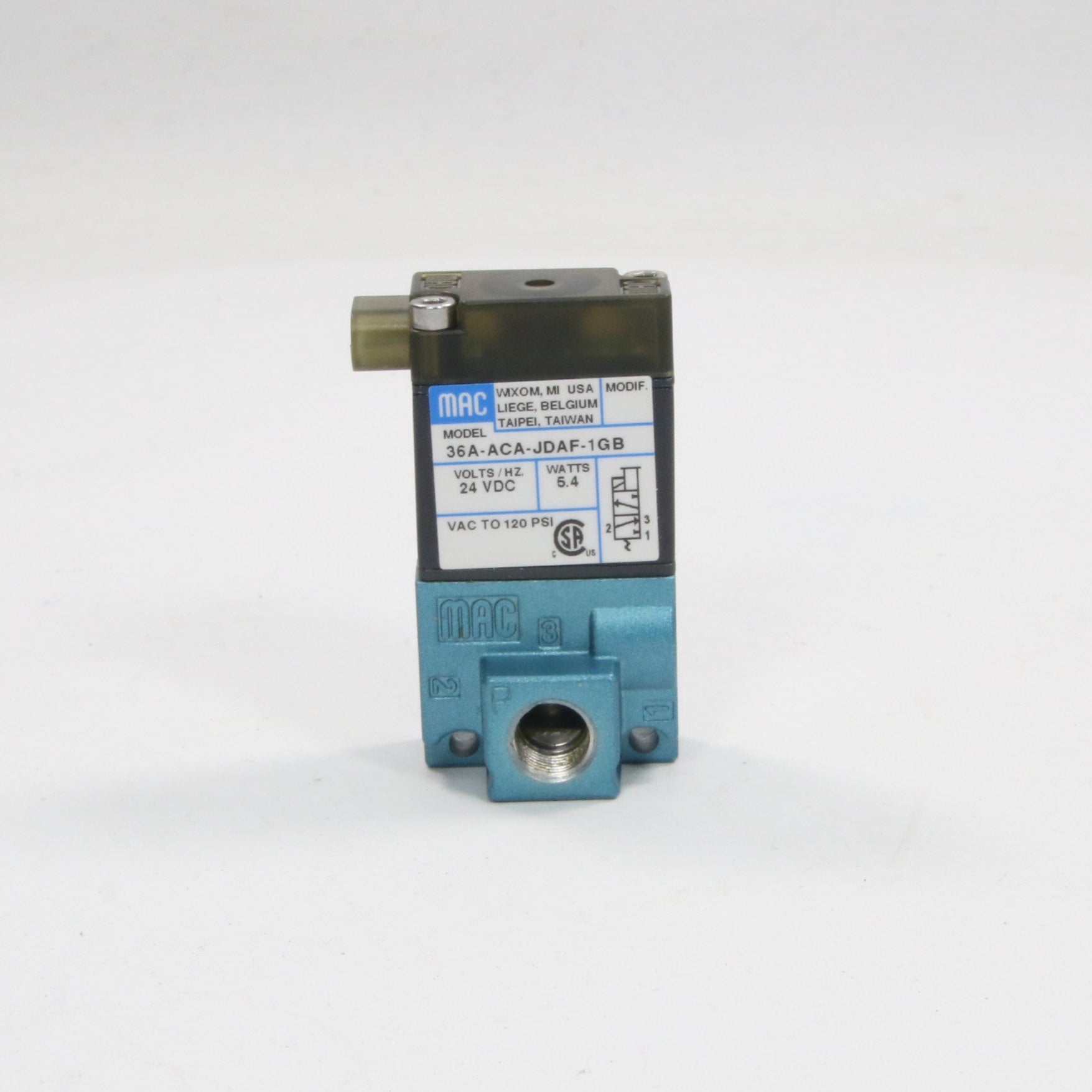 Mac Valves 36A ACA JDAF 1GB Solenoid Valve-Solenoid Valve-Used Industrial Parts
