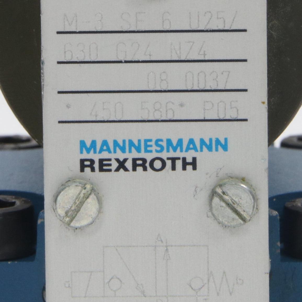 Mannesmann Rexroth M 3 SE 6 U25 630 G24 NZ4 Directional Control Valve-Directional Control Valve-Used Industrial Parts