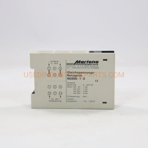 Image of Martens Electronik Gleichspannung-Netzgerat NG500-1-5-Signal Converter-AA-06-05-Used Industrial Parts