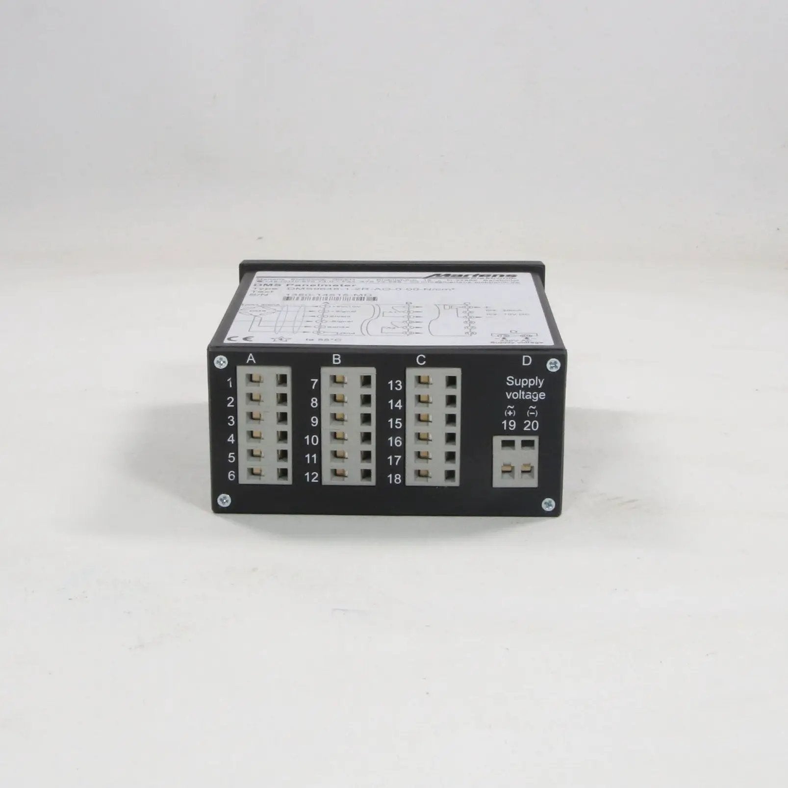 Martens Elektronik DMS9648-1-2R-AO-0-00-N/cm2 Signal Panel Meter-Signal Panel Meter-Used Industrial Parts