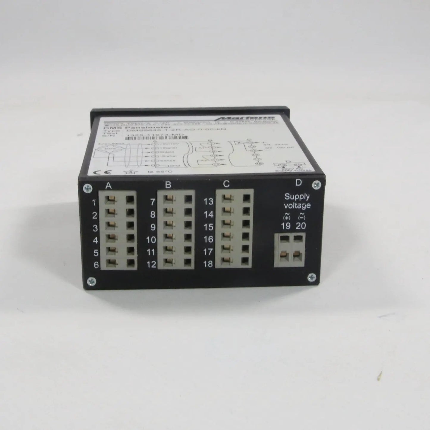 Martens Elektronik DMS9648-1-2R-AO-0-00-kN Digital Panel Meter-Digital Panel Meter-Used Industrial Parts
