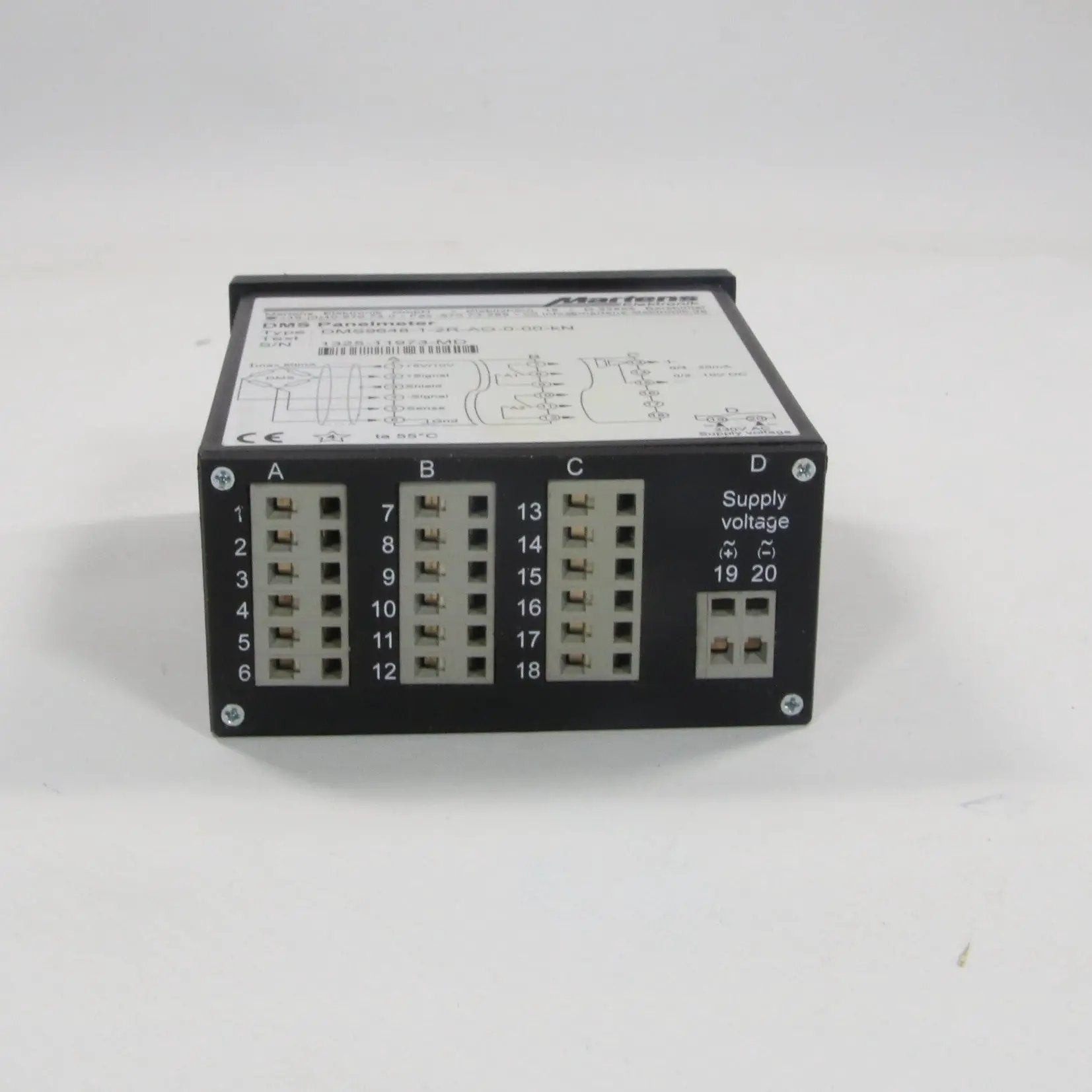 Martens Elektronik DMS9648-1-2R-AO-0-00-kN Digital Panel Meter-Digital Panel Meter-Used Industrial Parts