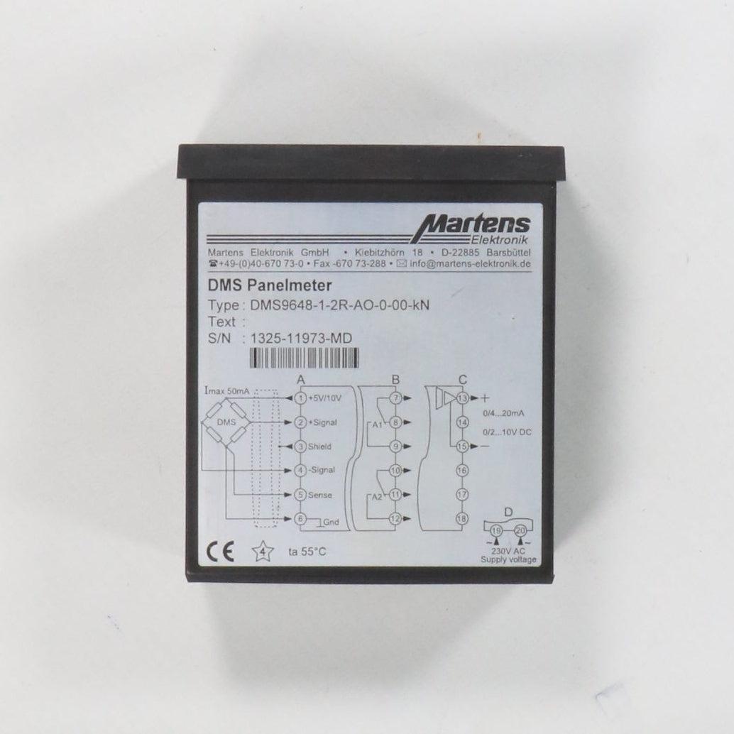 Martens Elektronik DMS9648-1-2R-AO-0-00-kN Digital Panel Meter-Digital Panel Meter-Used Industrial Parts