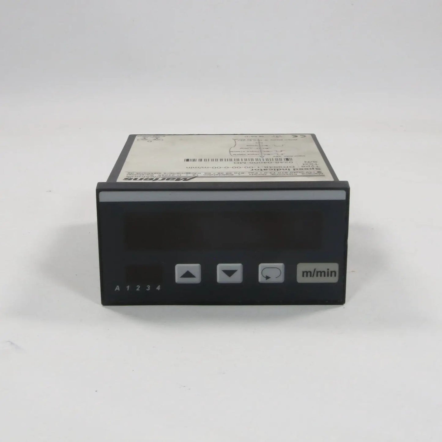 Martens Elektronik DR9648-1-00-00-0-00-m/min Digital Speed Indicator-Digital Speed Indicator-Used Industrial Parts