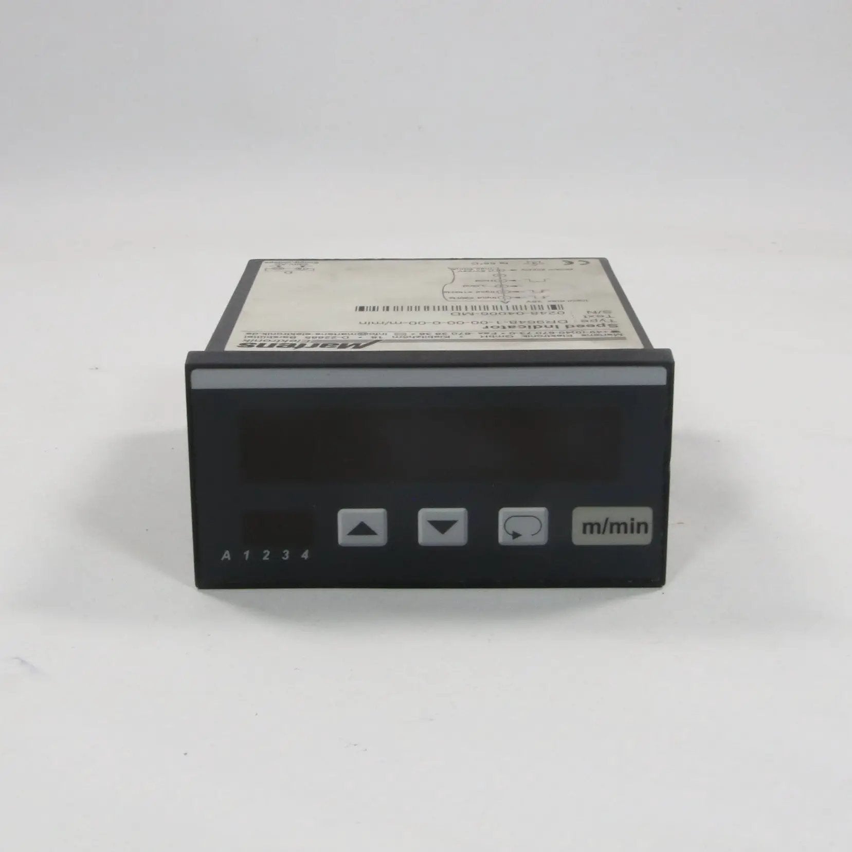 Martens Elektronik DR9648-1-00-00-0-00-m/min Digital Speed Indicator-Digital Speed Indicator-Used Industrial Parts