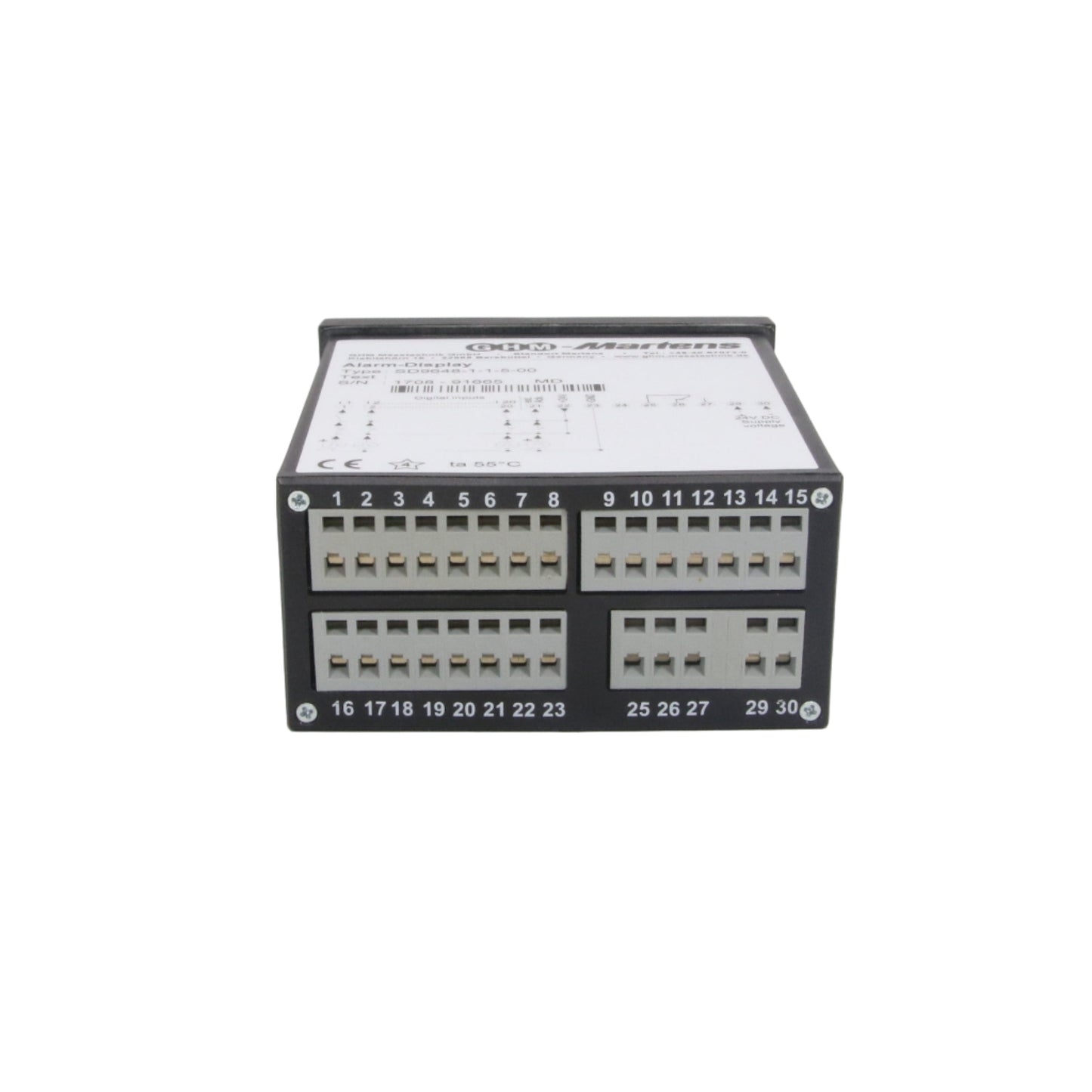 Martens Elektronik SD9648-1-1-5-00 Alarm Display-Alarm Display-Used Industrial Parts