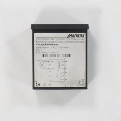 Martens Elektronik V9648-2-2R-00-0-00-m/min Digital Voltage Panel Meter-Digital Voltage Panel Meter-Used Industrial Parts