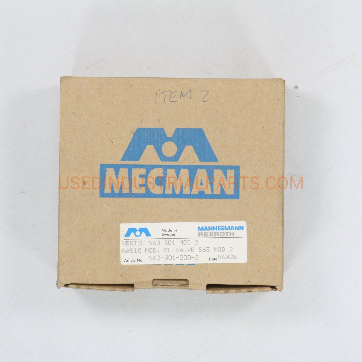 Mecman Ventil Solenoid Valve 563-301 000-2-Solenoid Valve-BC-02-02-Used Industrial Parts