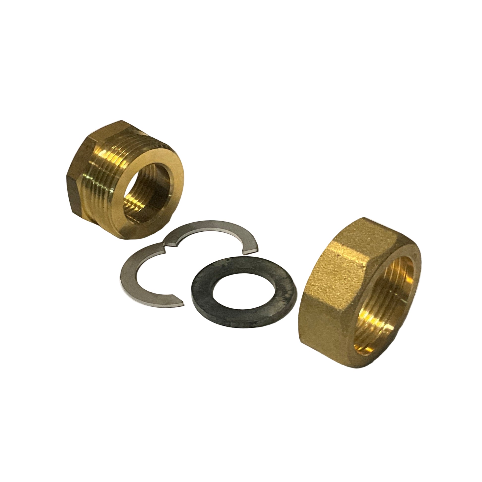 Meibes Inoflex 1” Brass Screw Connection Set 46112-1” Brass Screw Connection Set-BD-04-01-01-6152427776755-Used Industrial Parts