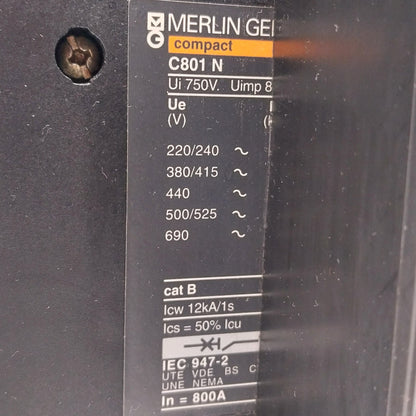 Merlin Gerin Compact C801N Circuit Breaker STR25DE-Circuit Breaker-Used Industrial Parts