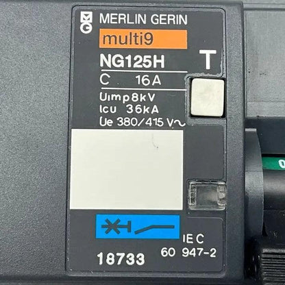 Merlin Gerin Multi9 NG125H Miniature Circuit Breaker-Miniature Circuit Breaker-Used Industrial Parts
