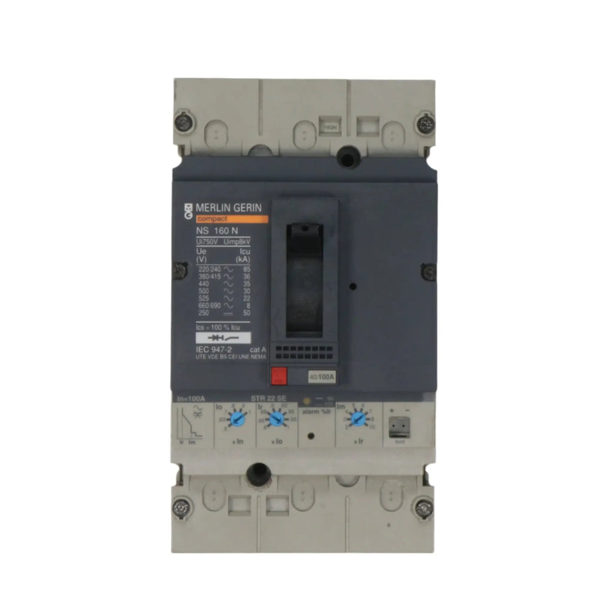 Merlin Gerin NS 160 N STR 22 SE Circuit Breaker-Circuit Breaker-Used Industrial Parts