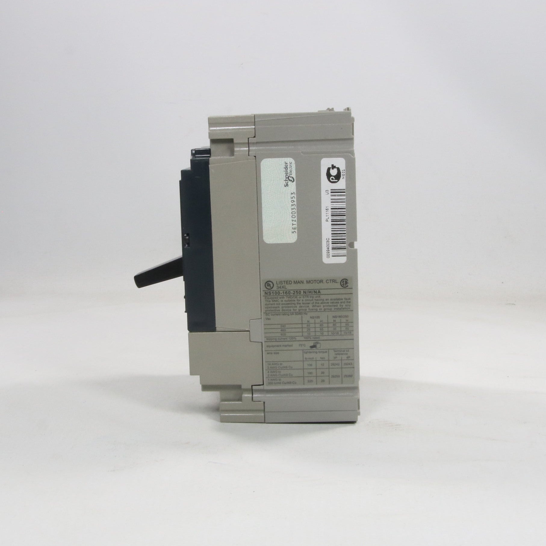 Merlin Gerin NS250N Thermal Magnetic Circuit Breaker TM200D-Thermal Magnetic Circuit Breaker-Used Industrial Parts