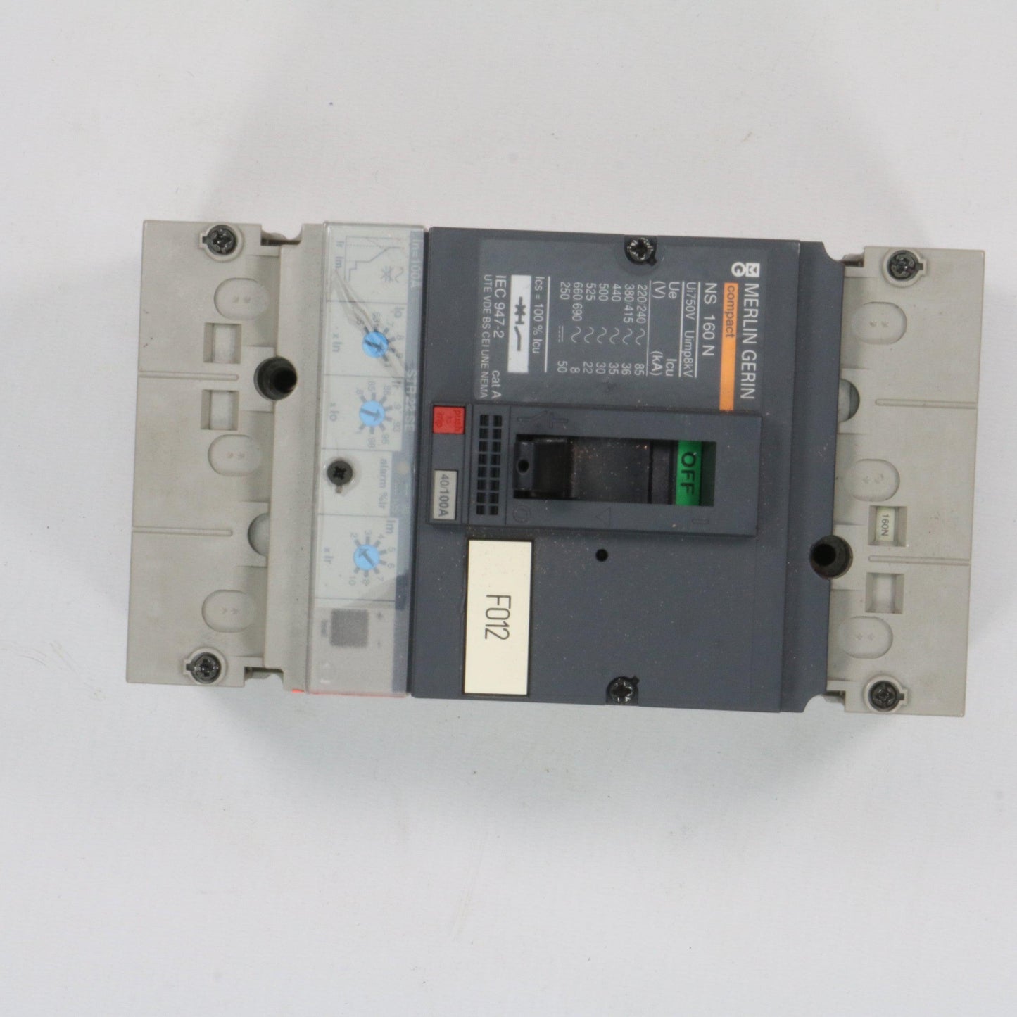 Merlin Gerin circuit breaker Compact NS160N STR 22 SE-Electric Components-AA-02-01-Used Industrial Parts