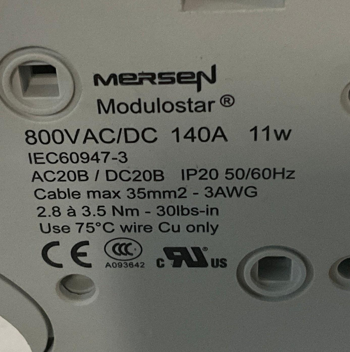 Mersen Modulostar R227600 Modular Fuse Holder-Modular Fuse Holder-Used Industrial Parts