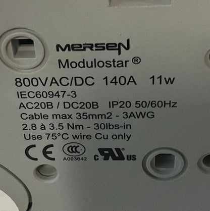 Mersen Modulostar R227600 Modular Fuse Holder-Modular Fuse Holder-Used Industrial Parts