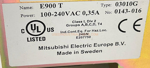 Image of Mitsubishi Electric E900 T Operators Panel-Operators Panel-AC-03-06-Used Industrial Parts