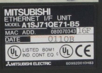 Mitsubishi Ethernet I/F Unit A1SJ71QE71-B5-Ethernet I/F Unit-AB-06-04-Used Industrial Parts