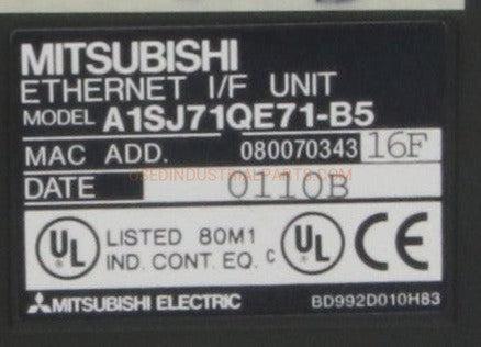 Image of Mitsubishi Ethernet I/F Unit A1SJ71QE71-B5-Ethernet I/F Unit-AB-06-04-Used Industrial Parts
