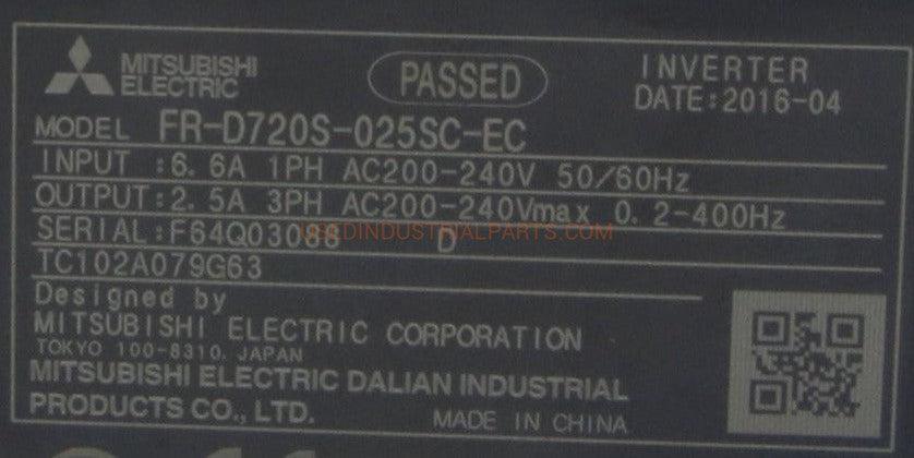 Mitsubishi FR-D720S-025SC-EC Inverter-Inverter-AC-07-07-Used Industrial Parts