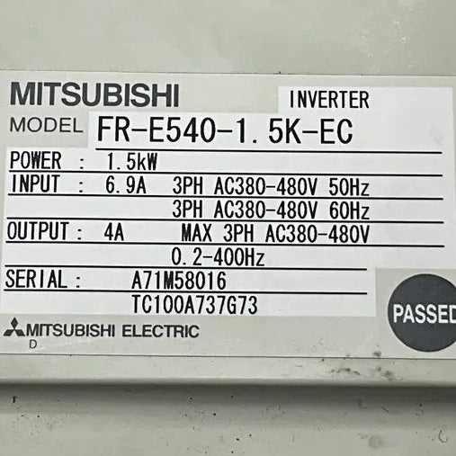 Mitsubishi FR-E540-1.5K-EC Inverter-Inverter-Used Industrial Parts