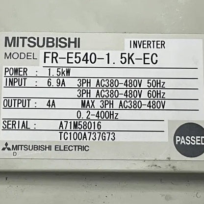 Mitsubishi FR-E540-1.5K-EC Inverter-Inverter-Used Industrial Parts