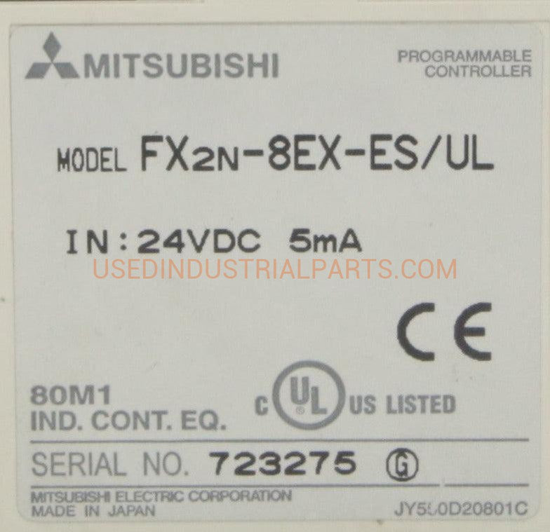 Mitsubishi FX2n-8EX-ES/UL Expansion Programmable Controller-Programmable Controller-AB-05-04-Used Industrial Parts