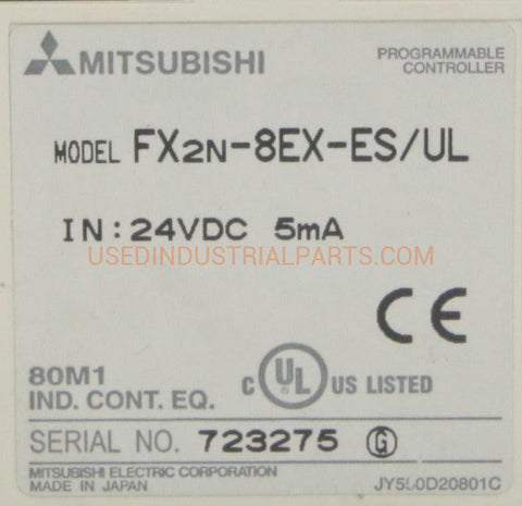 Image of Mitsubishi FX2n-8EX-ES/UL Expansion Programmable Controller-Programmable Controller-AB-05-04-Used Industrial Parts