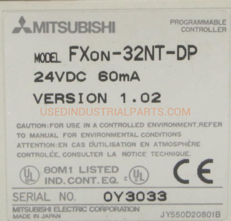 Mitsubishi FXon-32NT-DP Programmable Controller-Programmable Controller-AB-05-04-Used Industrial Parts