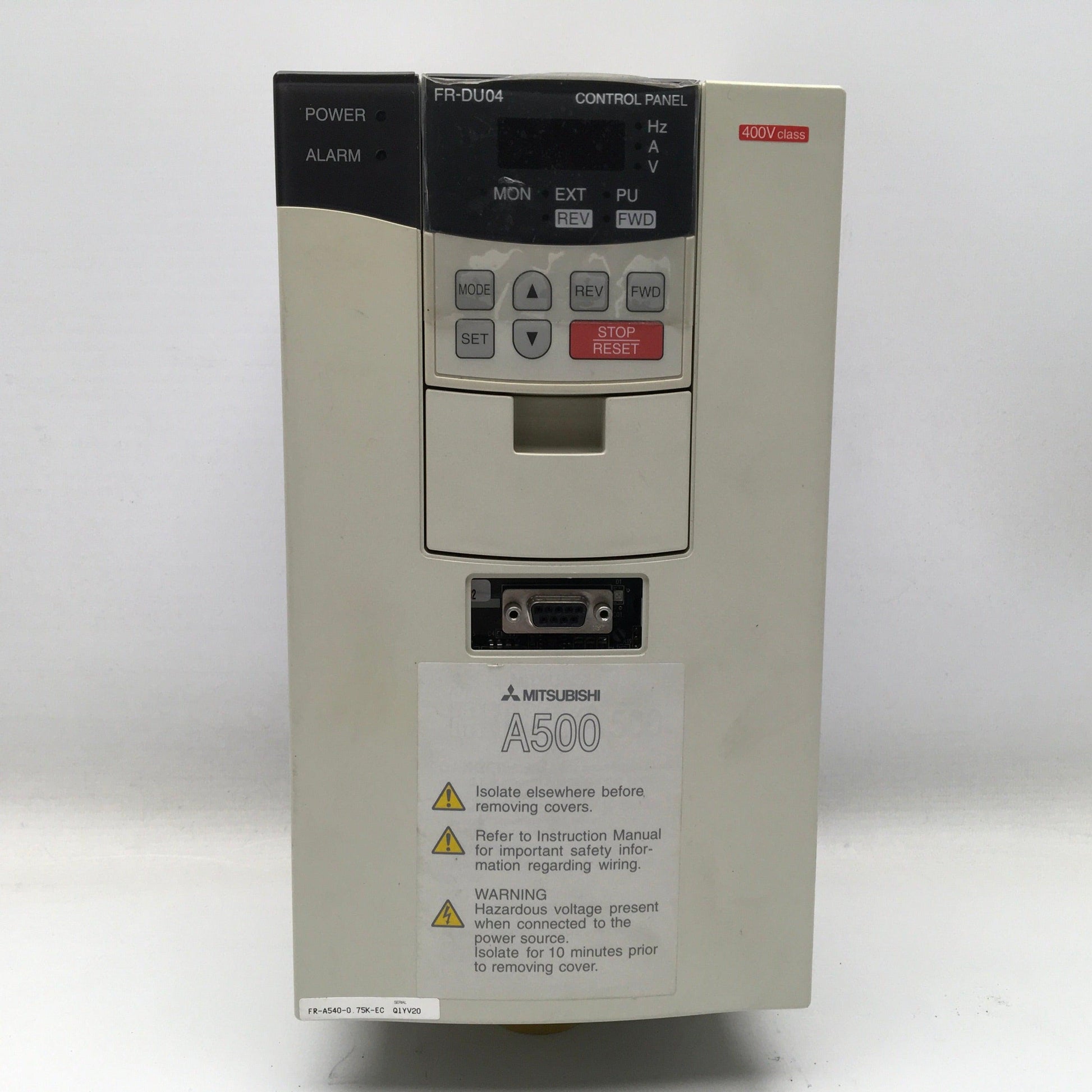 Mitsubishi Frequency Drive Inverter FR-A540-0 75K-EC/FR-DU-04-Inverter-Used Industrial Parts