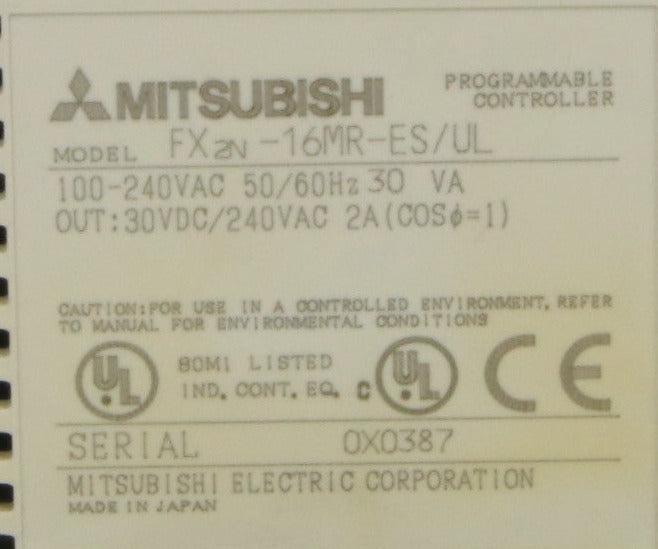 Mitsubishi Melsec FX2N-16MR-ES/UL Programmable Controller-Programmable Controller-Used Industrial Parts