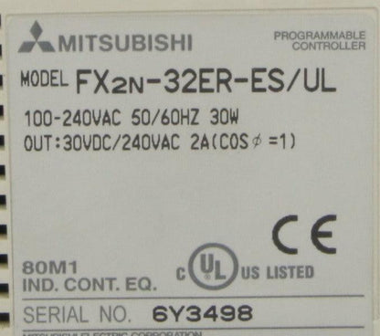 Mitsubishi Melsec FX2N-32ER-ES/UL Programmable Controller-Programmable Controller-AB-05-04-Used Industrial Parts