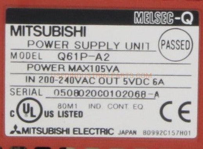 Mitsubishi Melsec Power Supply Unit Q61P-A2-Power Supply-AB-06-04-Used Industrial Parts