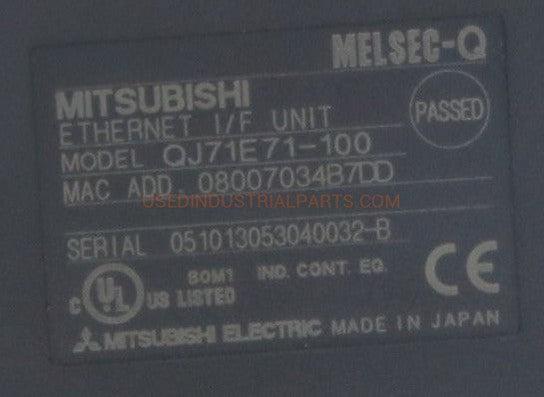 Mitsubishi Melsec-Q Ethernet I/F Unit QJ71QE71-100-Ethernet I/F Unit-AB-05-04-Used Industrial Parts