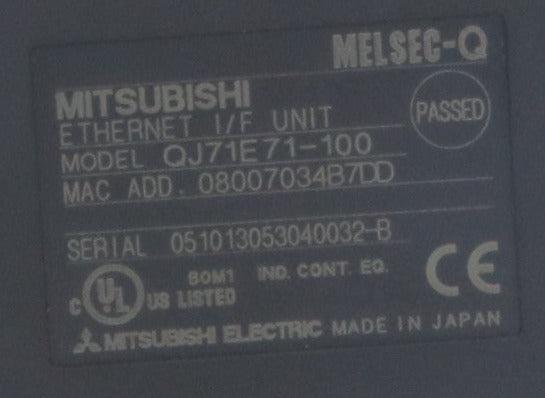 Mitsubishi Melsec-Q Ethernet I/F Unit QJ71QE71-100-Ethernet I/F Unit-Used Industrial Parts