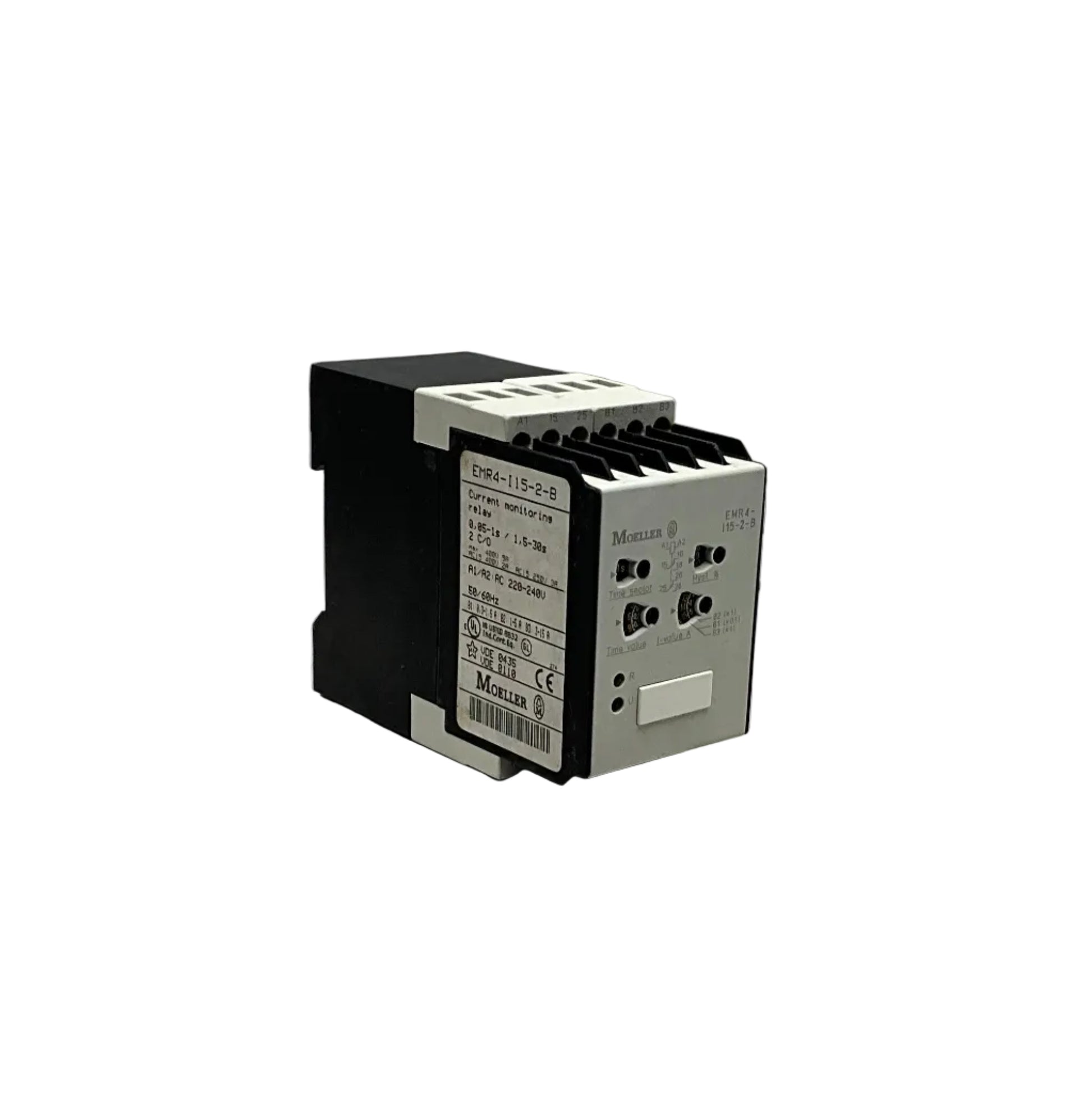 Moeller EMR4-I15-2-B Current Monitoring Relay-Current Monitoring Relay-01-AB-02-11-01-6152429843813-Used Industrial Parts