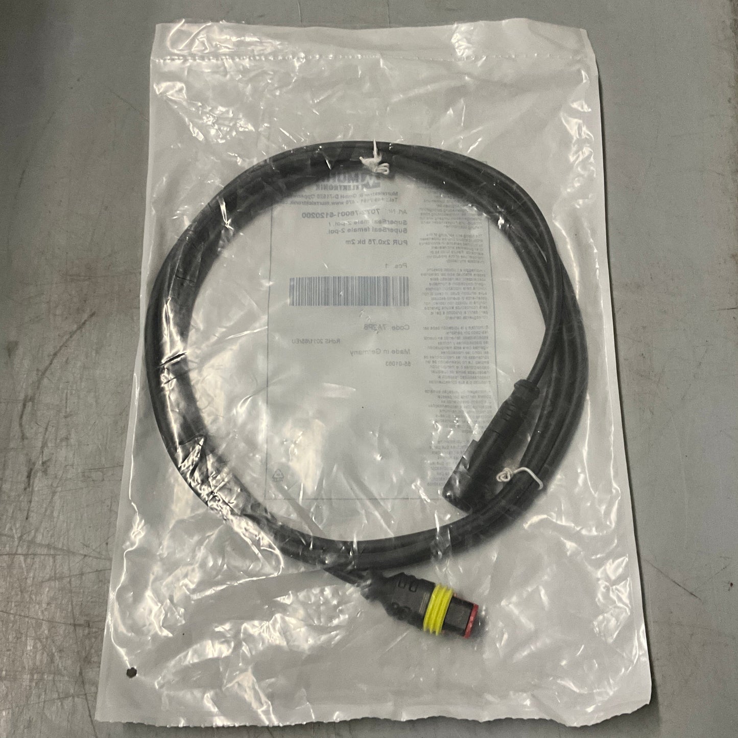 Murr Elektronik 7072-76001-5120200 Valve Plug Cable-Valve Plug Cable-Used Industrial Parts