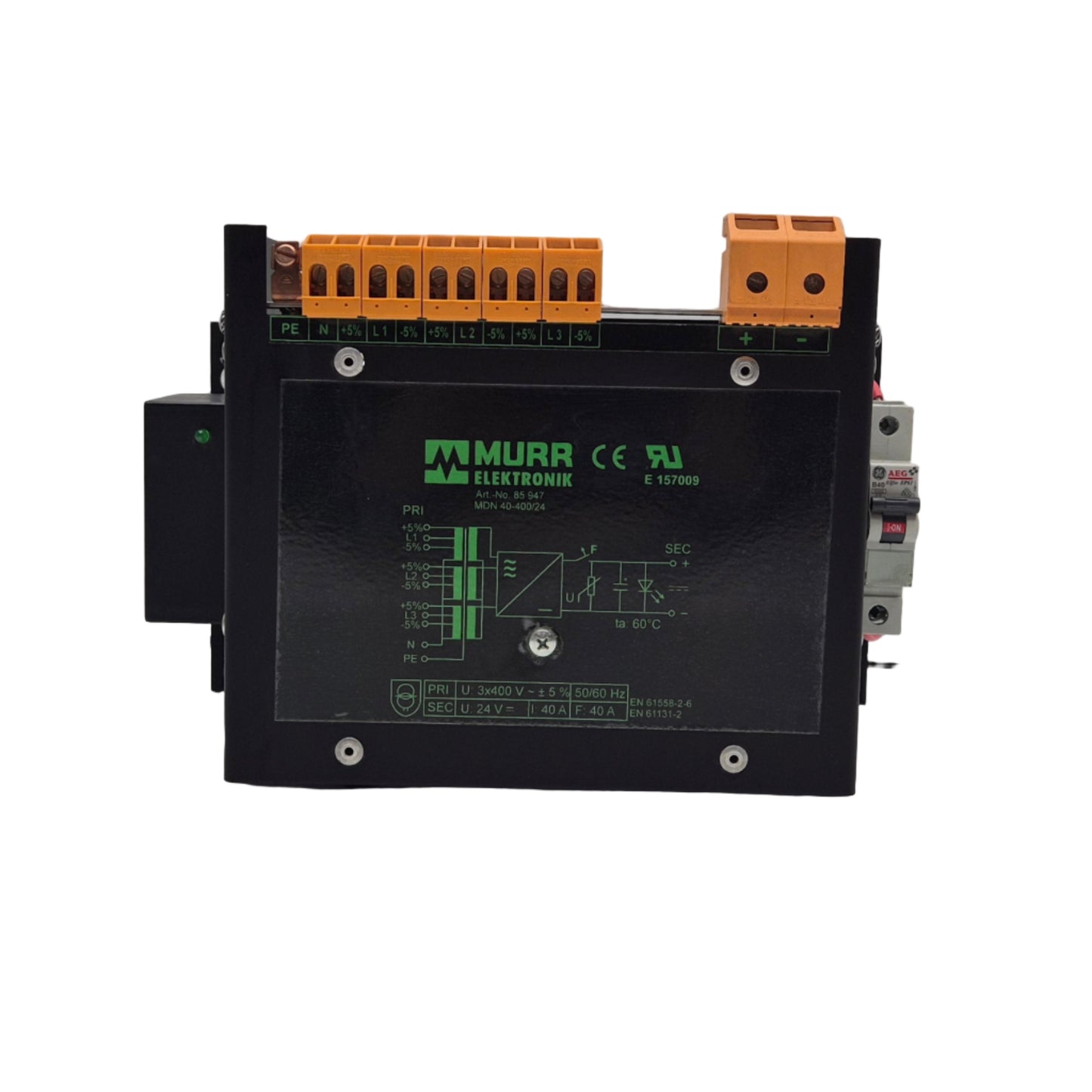 Murr Elektronik MDM 40-400/24 Power Supply Module-Power Supply Module-Used Industrial Parts