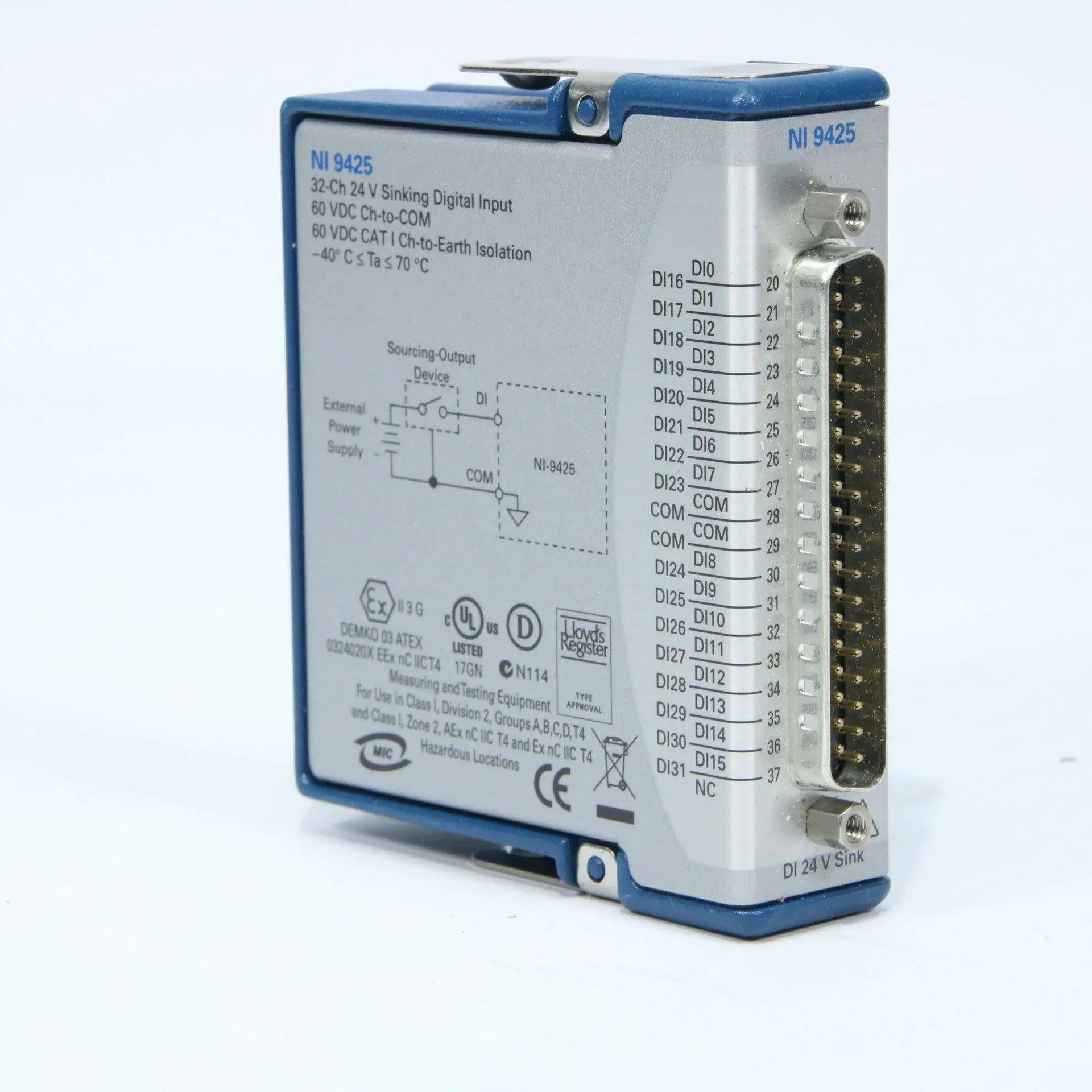 National Instruments Ni 9423 8-ch Di 24V High Speed Sinking Digital Input Module National Instruments Ni 9423 8-ch Di 24V High Speed Sinking Digital Input Module