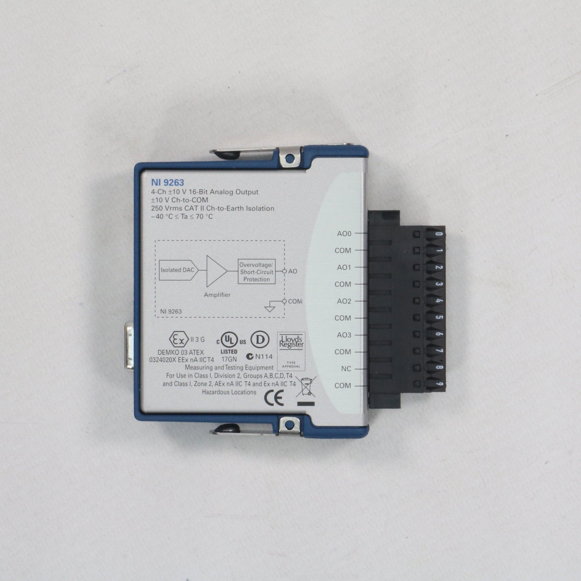 National Instruments Corporation NI 9263 Output Module-Temperature Input Module-Used Industrial Parts