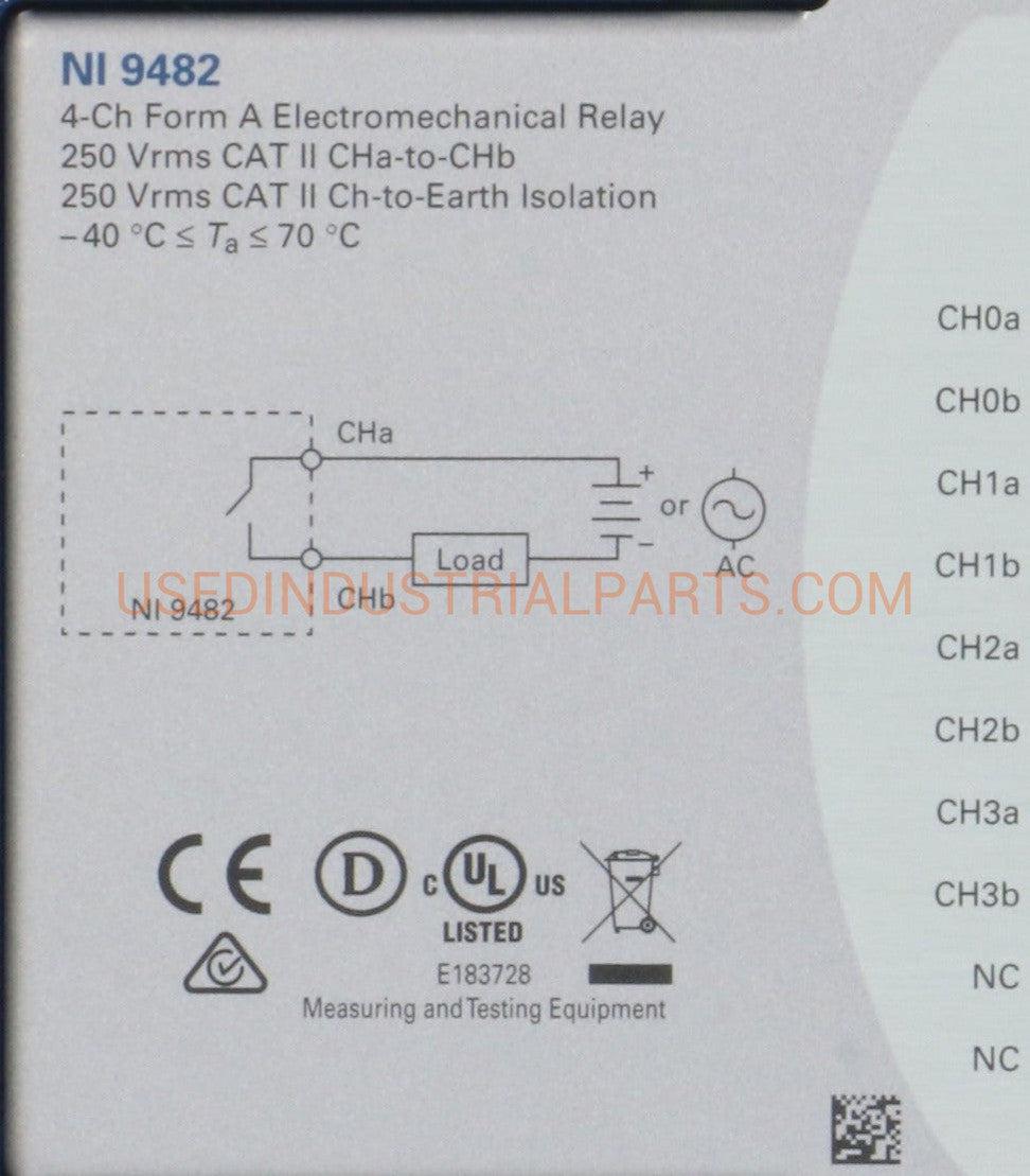 National Instruments Corporation NI 9482 C Series Relay Ouptut Module-Output Module-AD-01-07-Used Industrial Parts